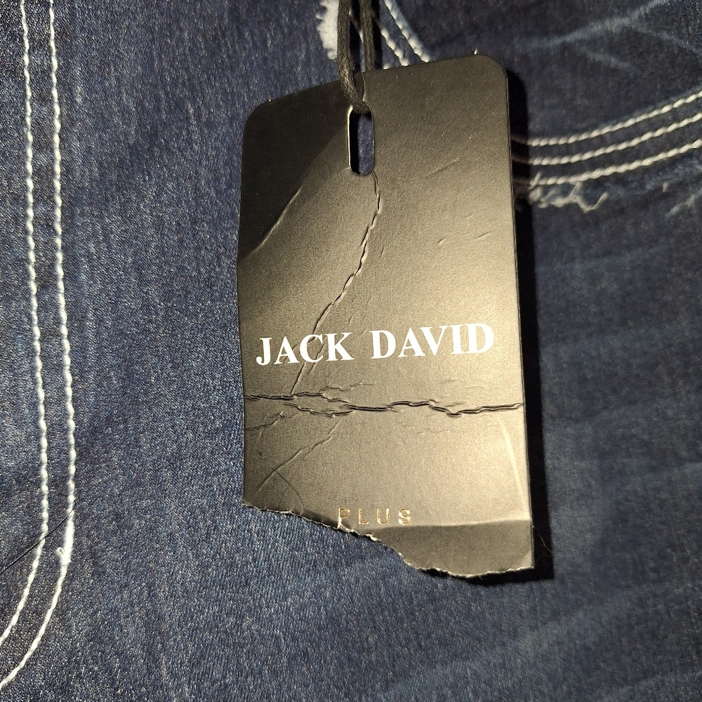 NWT Jack David Jeans Plus Size 22 Womens High Rise  Dark Denim - Picture 8 of 13